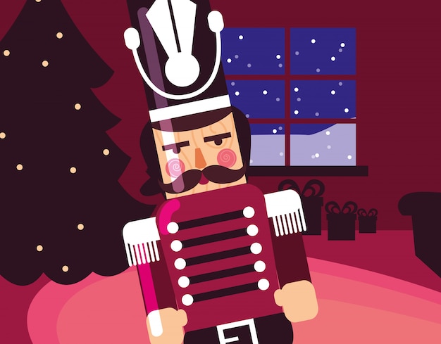 Download Premium Vector Christmas Nutcracker Design PSD Mockup Templates