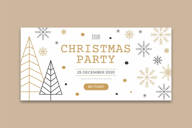 Christmas party banner