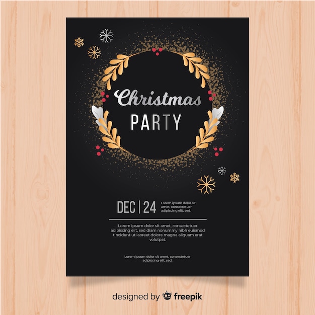 Christmas party banner | Free Vector