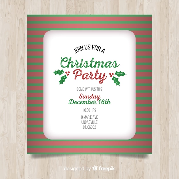 Christmas party banner | Free Vector