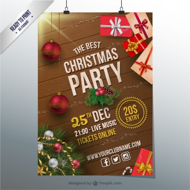 christmas flyer clipart - photo #32