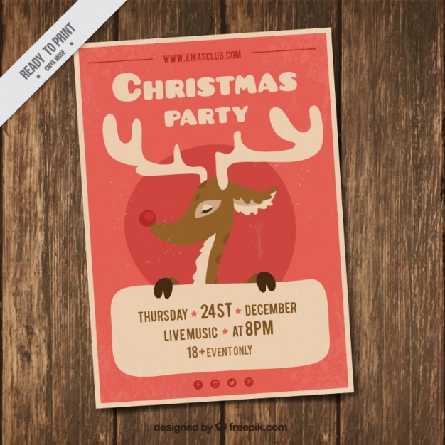 Free Printable Flyer Holiday Invitations 9