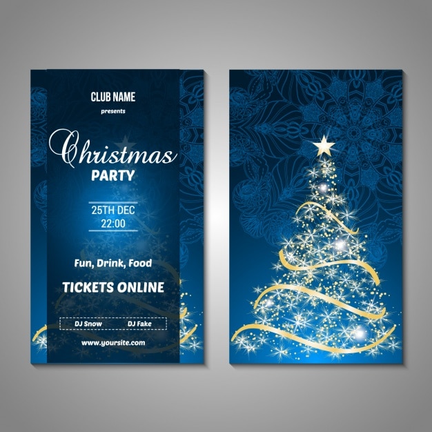 Christmas party poster design