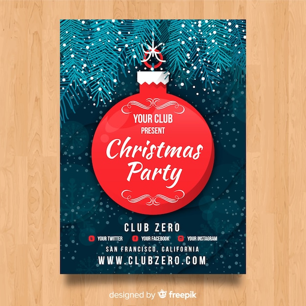 christmas ball poster