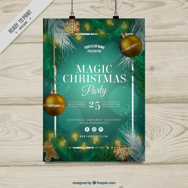 free-vector-christmas-party-poster-template