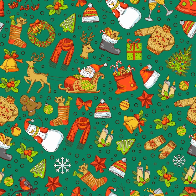 Premium Vector | Christmas pattern