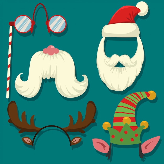 santa photo booth props