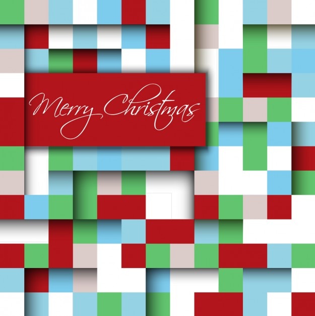 Free Vector Christmas pixel background