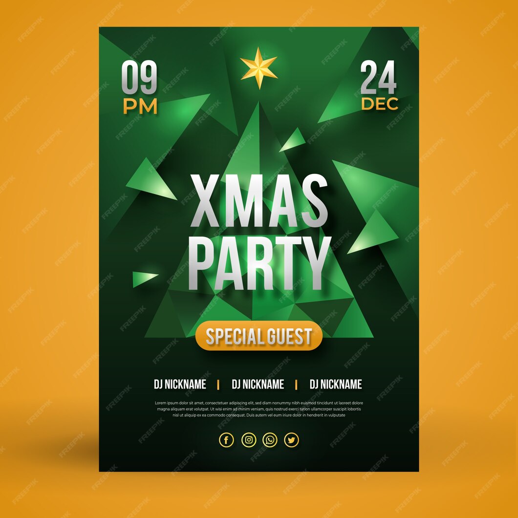 free-vector-christmas-poster-template-in-polygonal-style