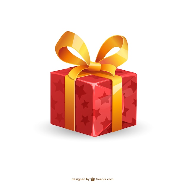 Christmas present illustration Vector | Free Download