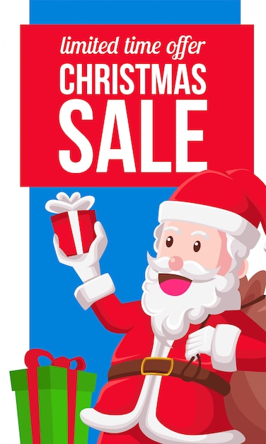 Premium Vector | Christmas sale banner