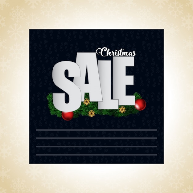 Free Vector | Christmas sale