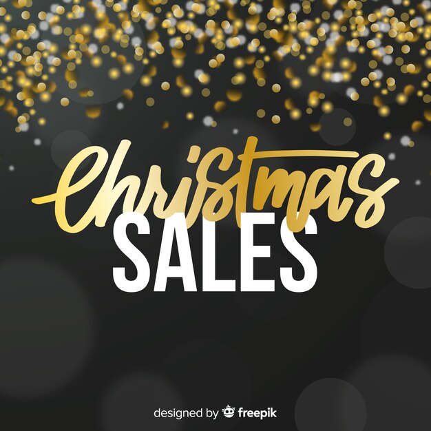 Christmas sales banner  Free Vector