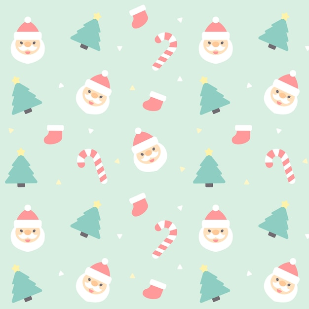 Premium Vector Christmas seamless pattern background