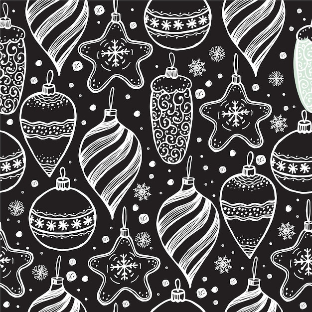 Premium Vector Christmas seamless pattern with christmas elements on