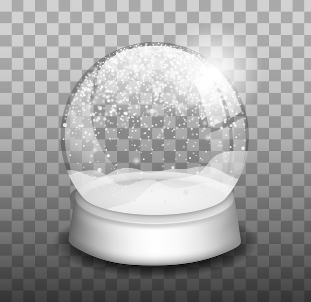 Premium Vector | Christmas snow globe. snowglobe. winter christmas ...