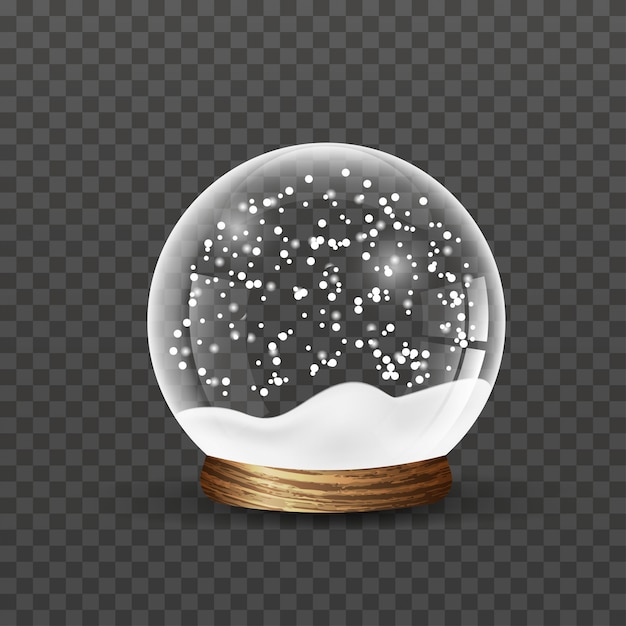 Download Christmas snow globe | Premium Vector