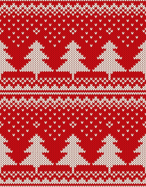 Premium Vector Christmas Sweater Design Seamless Pattern With