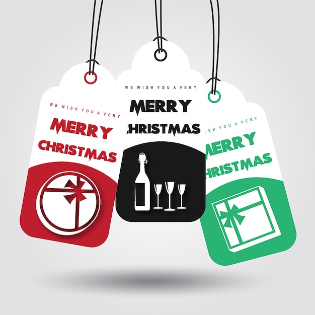 Download Christmas tags Vector | Free Download