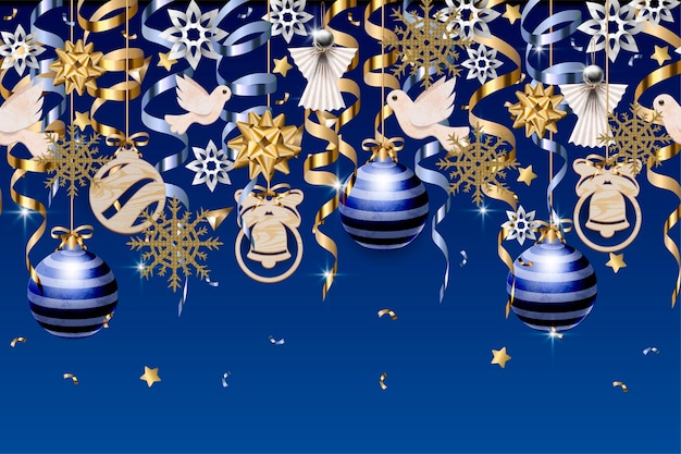 Premium Vector | Christmas themed background