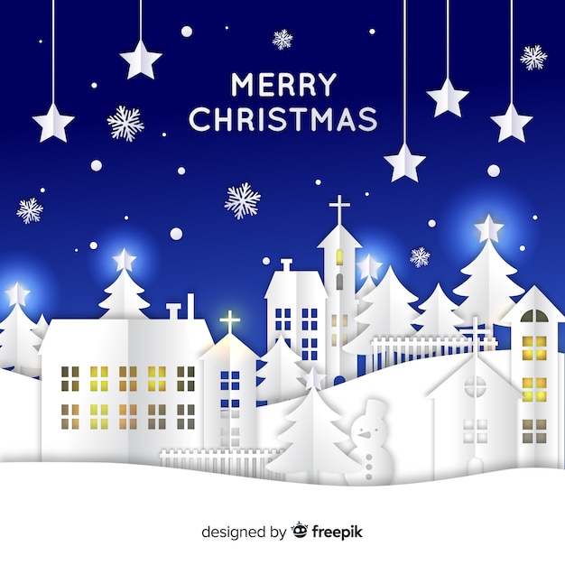 Download Christmas town | Free Vector