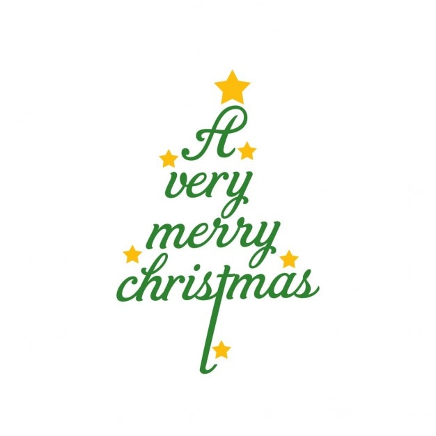 Christmas tree background made with letters Vector | Free Download