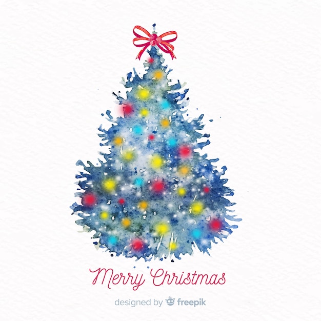 Free Vector | Christmas tree background