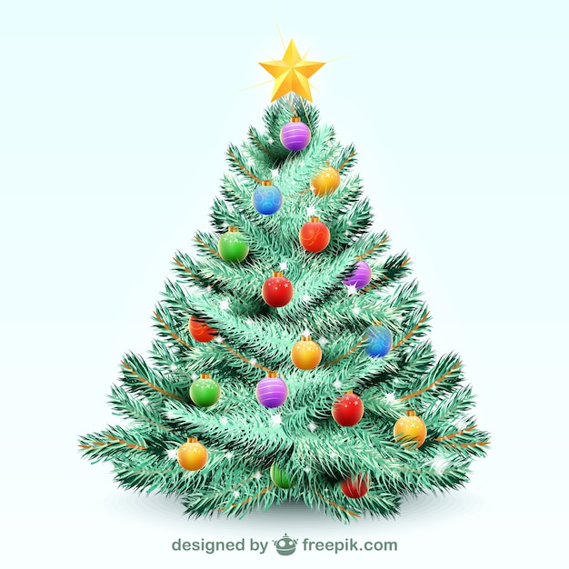 christmas tree illustration free download