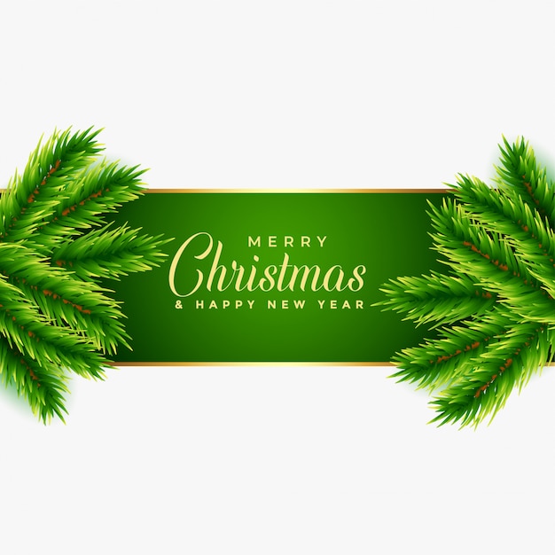 Download Christmas tree leaves background design Vector | Free Download