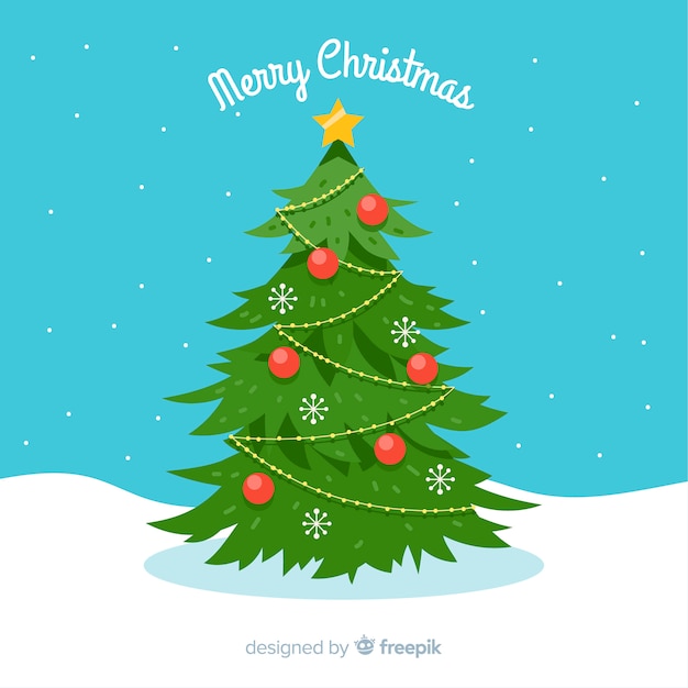 Download Free Vector Christmas Tree PSD Mockup Templates