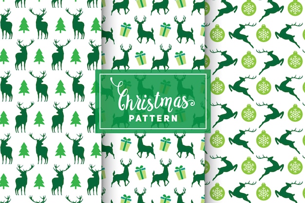 Premium Vector | Christmas vector patterns. simple, minimalist designs ...