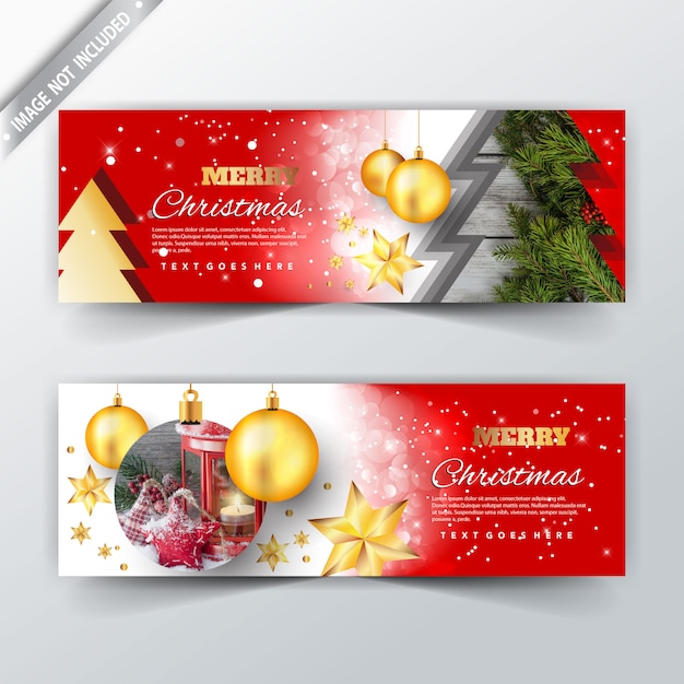 Free Vector | Christmas web banner