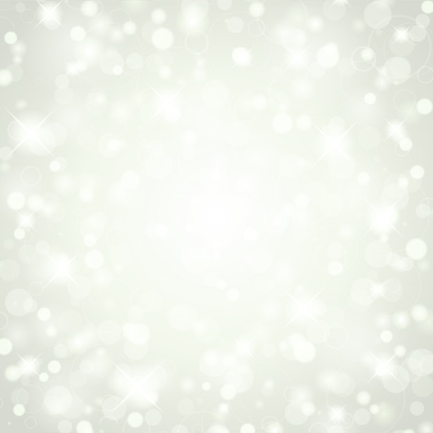 Premium Vector | Christmas white glitter lights of bright glow magic ...