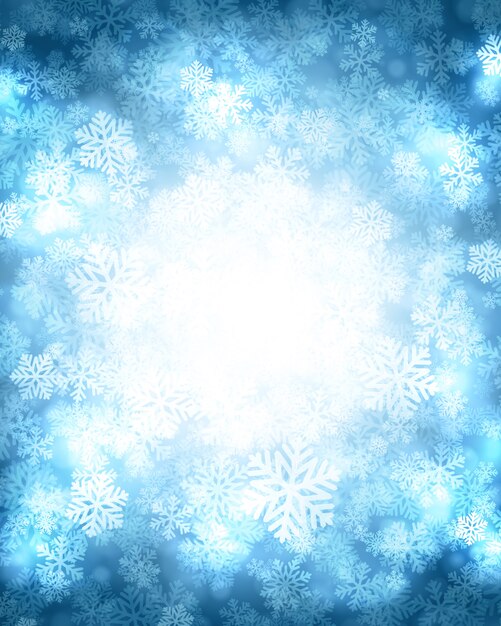 Premium Vector | Christmas winter background magic snow sparkles lights ...