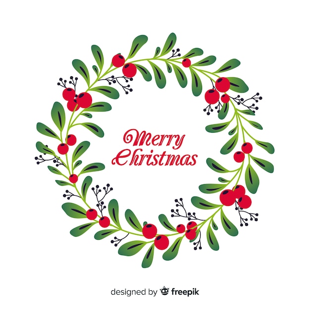 Download Christmas wreath Vector | Free Download