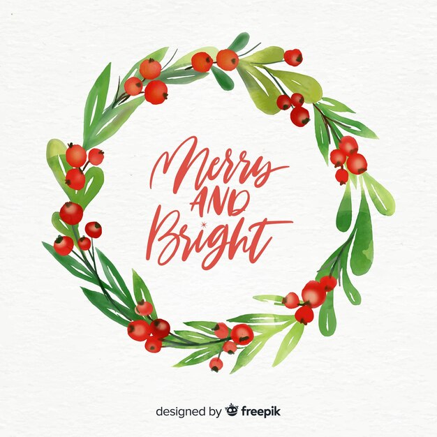 Download Christmas wreath Vector | Free Download