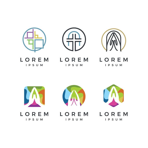Download Free Church Logo Set Premium Vector Use our free logo maker to create a logo and build your brand. Put your logo on business cards, promotional products, or your website for brand visibility.