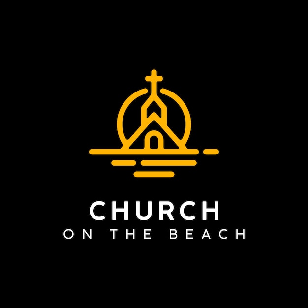 Download Free Church Ont At The Sunset Beach Logo Design Premium Vector Use our free logo maker to create a logo and build your brand. Put your logo on business cards, promotional products, or your website for brand visibility.