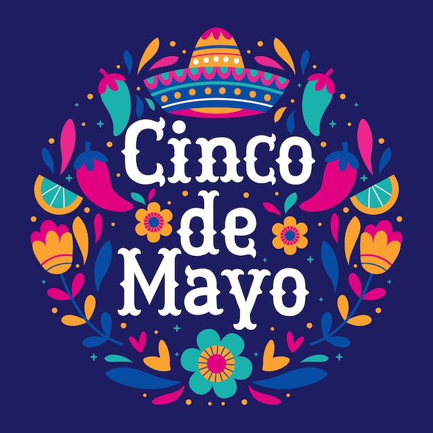 Free Vector | Cinco de mayo lettering