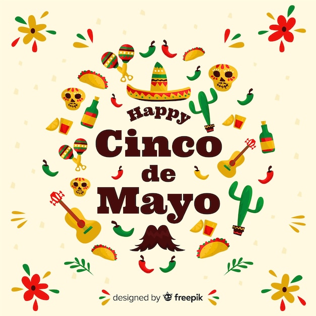 Free Vector | Cinco de mayo