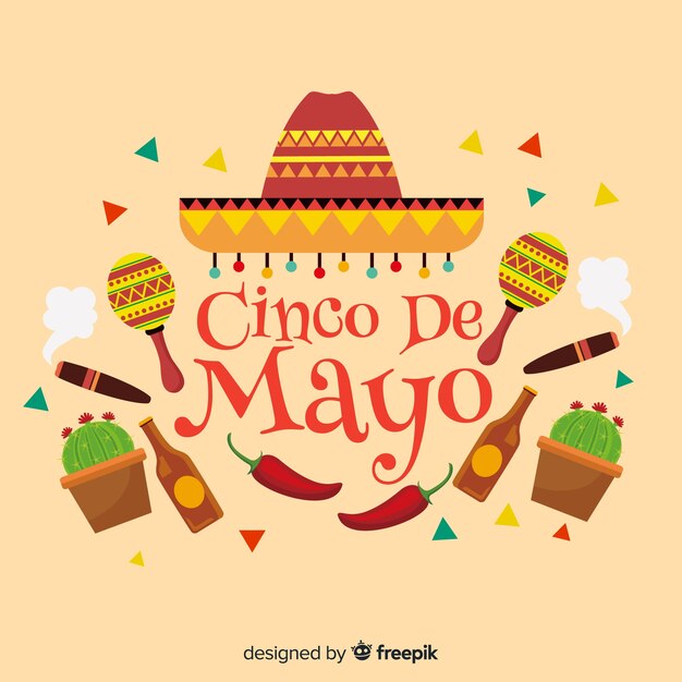 Free Vector | Cinco de mayo