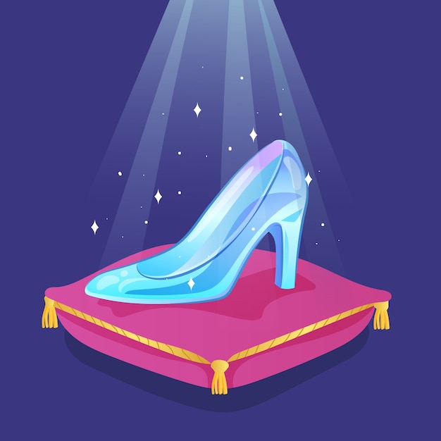 Cinderella glass shoe | Free Vector