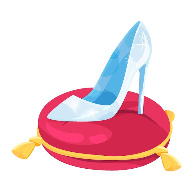 Cinderella glass shoe | Free Vector