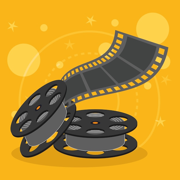 Premium Vector | Cinema concept with icon design