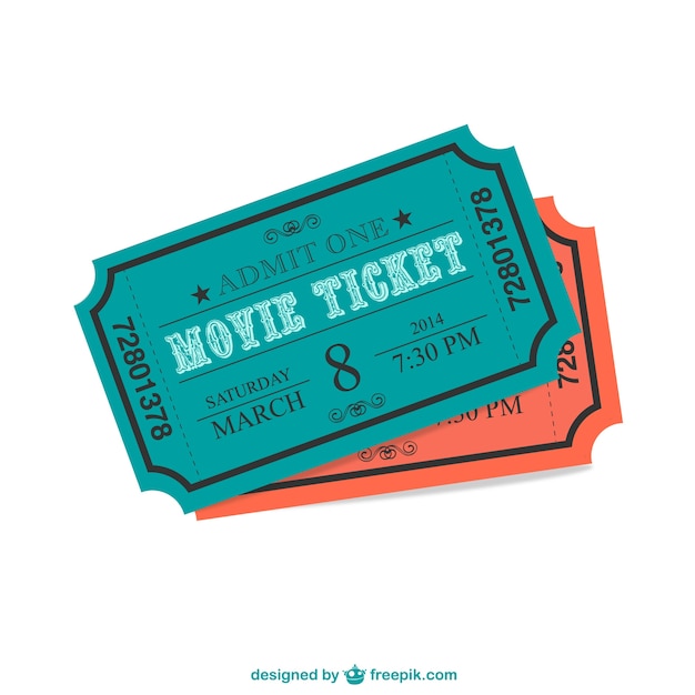 Cinema ticket  Vector  Free Download