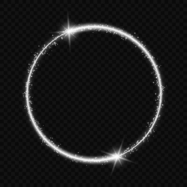 Download Circle frame with light effect. | Premium Vector
