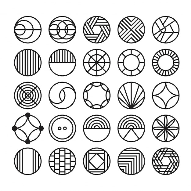 geometric drawing circle