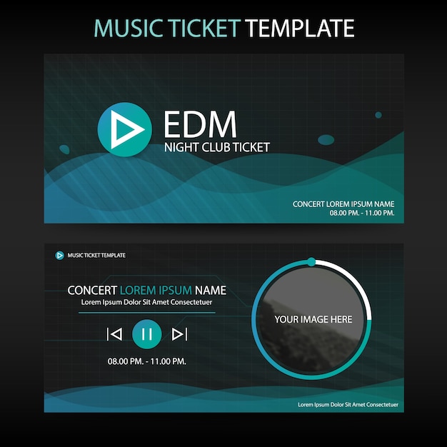 Download Free Circle Green Music Ticket Template Premium Vector Use our free logo maker to create a logo and build your brand. Put your logo on business cards, promotional products, or your website for brand visibility.