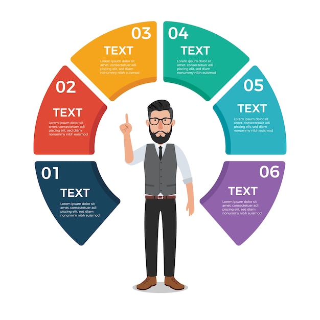 Download Free Circle Infographic With Hipster Businessman Premium Vector Use our free logo maker to create a logo and build your brand. Put your logo on business cards, promotional products, or your website for brand visibility.