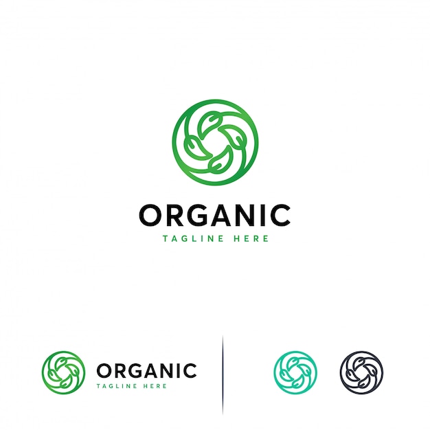 Download Free Circle Leaf Logo Template Premium Vector Use our free logo maker to create a logo and build your brand. Put your logo on business cards, promotional products, or your website for brand visibility.